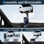 for Magsafe Car Mount, Rear View Mirror Phone Holder, Rotatable and Retractable Phone Holder for Car Compatible with iPhone 17/16/15/14/13/12 Series and Phones with Magsafe Case or Metal Ring - Image 3