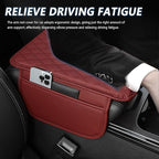 Stacool Upgraded Car Center Console Cover,Microfiber Leather Car Armrest Cover Cushion with 2 Storage Bags,Universal Car Armrest Storage Box (Red) - Image 4