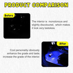Car LED Strip Light, 48 LEDs RGB Neon Interior Atmosphere Lights, 12V Under Dash Ambient Night Light, USB Port Auto Interior Decorative Lamp, Universal Car Accessories (Blue) - Image 5