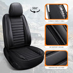 MINGBRON Car Seat Covers,Car Seat Protector Waterproof,Seat Covers Full Set, Car Seat Protectors,Automotive Seat Covers Fit for Most Cars Black - Image 6