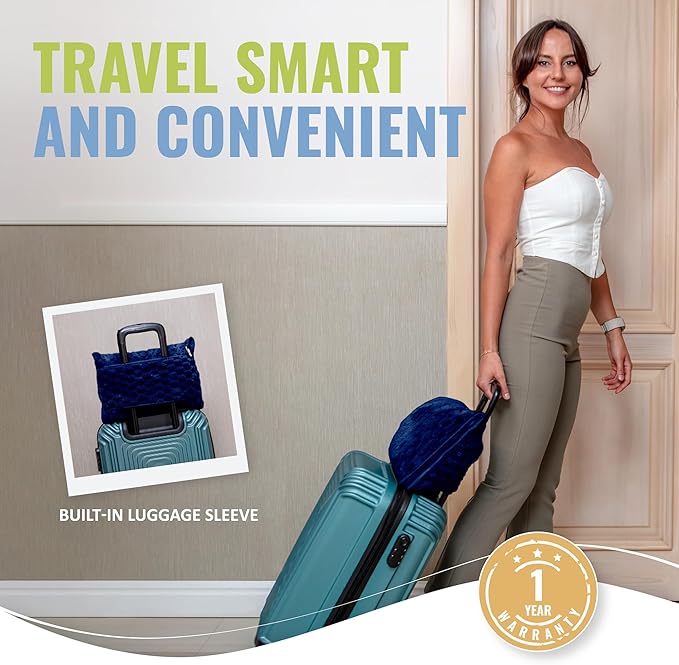 BOACAY Packable Travel Blanket for Airplane, Car - Compact Office Blanket - Portable Pillow for Adults, Kids with Case, Luggage Sleeve, Backpack Clip - Image 4