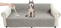 100% Waterproof Washable Dog Blanket，Light Gray+Gray， 52"x82" | ,7-Layer Reversible Couch Covers for Dogs Met for Sofa Furniture Car Camping by Unknown