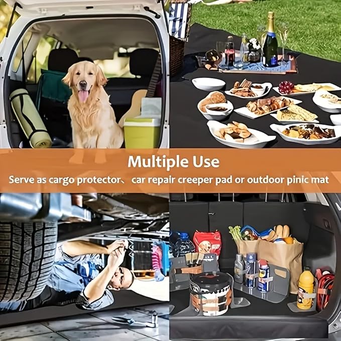 Universal Car Trunk Mat 29" x 39", Western Cowboy Style All Weather Trunk Protection Cargo Liner, Durable Cargo Mat Rear Trunk Liner, Stylish Vehicle Interior Accessories Suitable for Most Car Models - Image 6