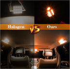 iFunyLED 24 Pieces Dome Light LED Car Interior Bulb Kit Set 194 T10 DE3175 578 31mm 42mm Bulbs Interior Replacement Lights for Car Map License Plate Door Side Marker Cornering Trunk Light - Amber - Image 3