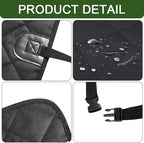 Waterproof Front Seat Car Cover, Car Seat Covers for Dogs, Nonslip Pet Passenger Seats Cover Protector, Car Accessories Scratch-Proof Pet Front Covers Universal Fit Most Auto Trucks SUVs (Black) - Image 3