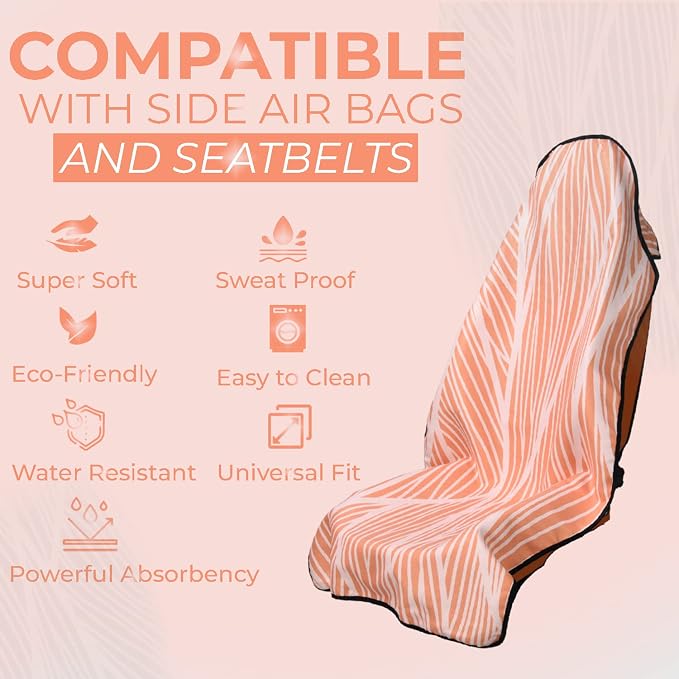 Booty Barrier 4.0 Waterproof Car Seat Cover for Sweat – Post-Workout Seat Protector for Runners, Gym, Beach & Sports – Washable, Eco-Friendly (Recycled Fabric) - Image 2
