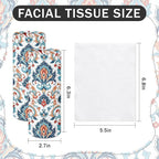 Arttown Car Tissue Holder for Cup Holder Facial Tissues 12 Pack Moroccan | Boho Bulk 3-Ply,Refillable Marble Print Cylinder Tissue Boxes,Fit Car Home Office School (600 Sheets Total,50 Sheets Each) - Image 2