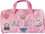 Personalized Name Dance Duffle Bags for Girls Dance Ballet Bag, Cute Travel Duffel Bag, Sport Duffle Gym Cheerleader Bag, Custom Chenille Letter Name Girls Boys Kids (Style 3) by CRAFFBASE
