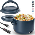 Electric Lunch Box, 32 oz Portable Food Warmer Heater, Lunch Warmer Portable for Work/Office/Car/Travel 12V/24V/110V 3-in-1, Warming Soup & Meal, Spill-Free, Men & Women's Gifts, Ocean Blue by Aotto