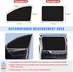 ZATOOTO Magnetic Car Window Shades 4PCS, Car Window Covers Ultimate Privacy | Side Window Sun Shade, UV Protection, Heat Insulation, Perfect for Camping, Travel, Baby Safety, and Daily Use - Image 5