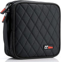 CCidea CD DVD Case Holder, Portable Disc Storage Wallet Binder, Multiple Capacity CD Organizer for Car Home Travel, Anti-Scratch Blu-Ray Game Disc Storage (Black) by CCidea
