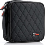 CCidea CD DVD Case Holder, Portable Disc Storage Wallet Binder, Multiple Capacity CD Organizer for Car Home Travel, Anti-Scratch Blu-Ray Game Disc Storage (Black) by CCidea
