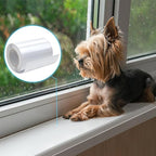 4in x 32.8ft Window Sill Protector, Door Protector from Dog Cat Scratching, Clear Sided Shield Protection Barrier Anti Cat Dog Scratching, Slobbering, and Clawing Furniture, Glass, Car Door by CODOHI