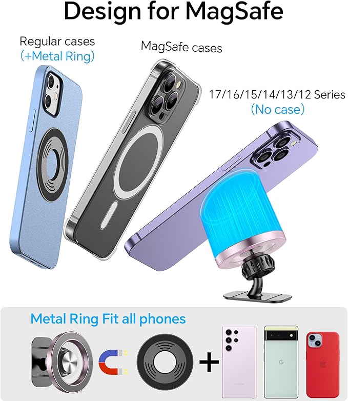 for Magsafe Car Mount【Strong Magnets】Magnetic Phone Holder for Car Phone Holder Mount Dash Mounted Holders Phone Holders for Your Car Accessories for Women Men for iPhone 17 Pro Max 16 15 14 - Image 7