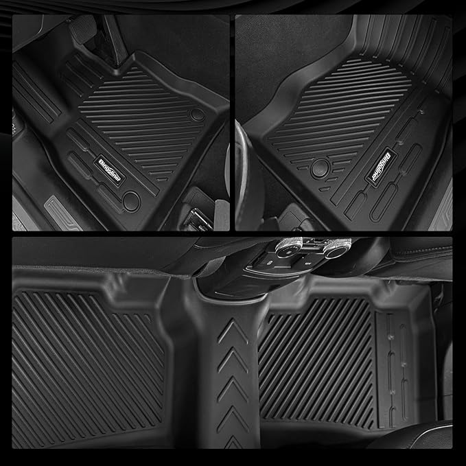 Floor Mats for Ford Bronco Sport 2021-2026(Not for 4 Door) | Trunk Mat and Backrest Mat All Weather TPE Protector Odorless Full Set Interior Accessories Floor Liners - Image 4