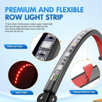 Nilight 4PCS USB Car Interior Lights RGB App and Button Control | 5V DC Multi Color Music Car Neon Accent Light Strips Under Dash Lighting Kit with Sound Active Function - Image 4