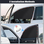 ZATOOTO Magnetic Side Window Sun Shade 4 Pack, Privacy & Insulation | 100% Blackout & UV Protection, Heat Insulation, Universal Size, For Baby Camping, Road trips, Napping or Rest - Image 7