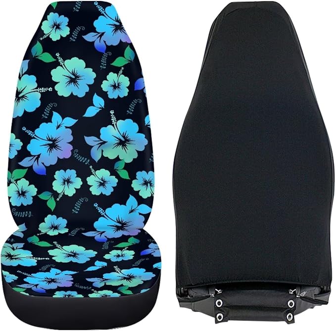 Hibiscus Flower Car Seat Covers Washable Seat Protector for Women Men Hawaiian Style Automotive Vehicle Seat Covers for Cars Interior for Cars, Sedans, Trucks, SUVs - Image 4