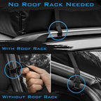 Voyager 15 Waterproof Rooftop Cargo Carrier Bag, 15 Cubic Feet Vehicle Roof Storage with Straps & Door Hooks, Weatherproof Car Top Carrier for SUVs, Vans, RVs & Trucks, 42" x 34" x 18" - Image 8