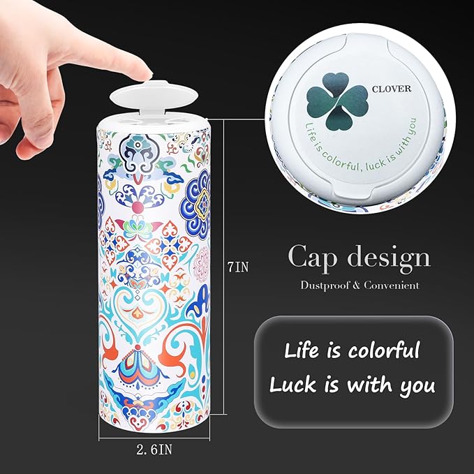 Car Tissue Holder with Facial tissues Bulk, Tissue for Cup Holder, Round Tissue Boxes for car tissues Cylinder,Travel tissues Packs Bulk - Image 4