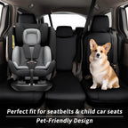 Full Set Car Seat Covers for Honda Odyssey 2018-2026,8-Seater,Faux Leather | for EX,EX-L,Elite,Touring,Sport,2nd Row 40/20/40 Split Seat,Luxury Waterproof Seat Protector,Fit Like A Glove(Black) - Image 5