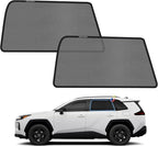 KUST Car Window Shades for 2026 Toyota RAV4 Accessories, Breathable Mesh Magnetic Window Covers, Rear Back Side Window Sun Shades UV Block Privacy Protection for Baby Camping Napping 2PCS by KUST