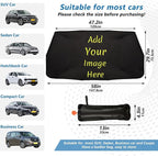 Car Sun Shade Windshield Custom Car Umbrella Foldable Uv Ray Reflector Front Window Sun Shade Visor Shield Cover - Image 2
