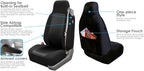 FH Group FH-FB302114 All Purpose Flat Cloth Car Seat Covers Solid Black Color with F11306 Vinyl Floor Mats- Fit Most Car, Truck, SUV, or Van - Image 4