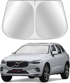 Custom Fit Windshield Sun Shade for Volvo XC60 2018-2025 - Full Coverage, 210T Reflective Fabric, Double-Layer Design - Blocks 99% UV Rays, Keeps Car Cool, Easy to Install and Store, Pack of 1 by Toluoma