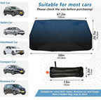 Dark Blue Black Car Sun Shade Windshield Car Umbrella Foldable Uv Ray Reflector Front Window Sun Shade Visor Shield Cover - Image 2