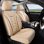 Coverado Car Seat Covers, Front Covers for Cars, Car Seat Cover Front Seats, Automotive Seat Cover, Waterproof, Leather Car Seat Cushion, Universal Interior Covers Seat Protectors for Most Cars by COVERADOAUTO