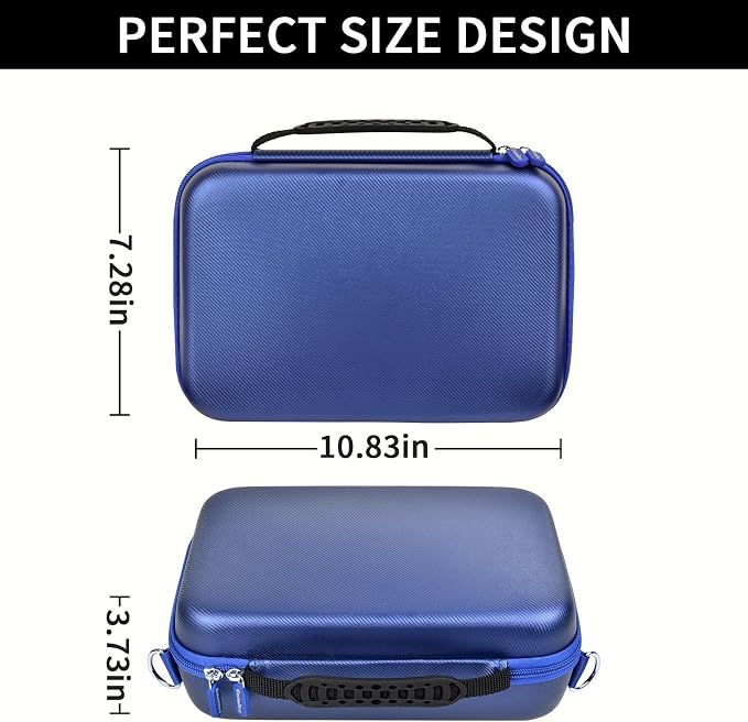 Barber Case for Hair Clippers, for Wahl, for Ufree and for Andis, Case Only | Trimmer Tools Storage Organizer, Easy-Clean PU Interior, for Barbers/Stylists/Pet Groomers, Travel/Home/Salon Use, Blue - Image 3
