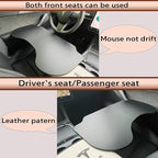 Frins Foldable Car Desk for Tesla Model Y/3/X Accessories, PU Leather Car Table Tray, Anti-Slip Stable Desktop No Mouse Drift, Multifunctional in-Car Tray for Eating, Work, Study, Makeup and Travel - Image 4