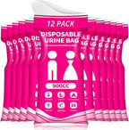Disposable Urine Bag for Travel - 900ML Portable Pee Bags for Women Men 8/12/20/24/28 PCS Emergency Vomit Bags Urinal Toilet for Car Camping, Road Trip,Traffic Jam, Pregnant, Kid, Patient by HOKINETY