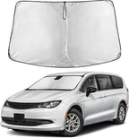 EcoNour Windshield Sunshade Compatible for Chrysler Voyager 2020–2025 | Sun Visor for Front Windshield & Window Sun Shade Cover, UV Heat Blocker & Protector, Car Accessories by EcoNour
