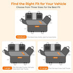 URPOWER PU Leather Dog Back Seat Extender for Full-Size Crew Cab Trucks | 550 lb Support, 45% More Space for Large & Multiple Dogs, 3 Large Panels, Foam Padding for Comfort, Waterproof PU Leather - Image 7