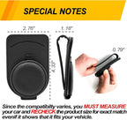 Sunglass Holder for Car Visor, Magnet Adsorbed Sunglasses Holder for Car Accessories Parts, Leather Car Sunglass Holder, Car Visor Sunglasses Clip for Glasses Cards (1PCS, Black) - Image 6