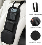 2 PCS Car Seat Side Organizer, Multifunctional Auto Seat Side Storage Hanging Bag with Mesh Net Pockets, Multi-Pocket Vehicle Mesh Organizer for Mobile Phone Wallet Glasses - Image 3