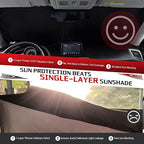 Windshield Sun Shade for 2019-2025 2026 Volkswagen VW Jetta | Foldable Sun Sunshade for Car Front Window Blocks UV Rays and Heat Automotive Interior Protector Custom Fit Accessories - Image 5