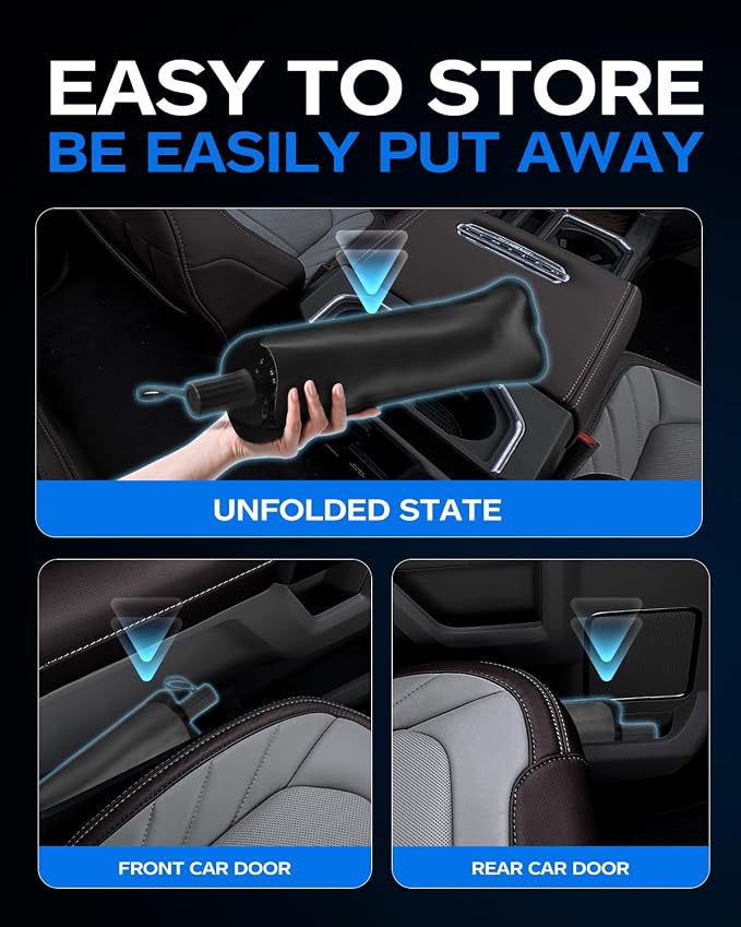 2025 Windshield Sun Shade Frame with Thickened Fast Cooling, Emergency Window Breaker, 99% UV Blocking Protects Car from Sun and Heat Damage, Adjustable Bendable Design for SUV/Sedan/(59" L x 34" W) - Image 3