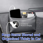 MARCHFA Car Seat Side Pocket Organizer Car Pocket Pouch for Seat, Door, Console, Car Seat Gap Filler Organizer Multifunctional Car Organizer Accessories for Phone Sunglasses Keys Cards (Small) - Image 5