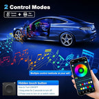 Dreamcolor Acrylic Interior Car LED Strip Light with Wireless APP, RGB 22 in 1 with 175 inches 593 LEDs Fiber Optic Ambient Lighting Kits, 16 Million Colors Sound Active Function Car Neon Lights - Image 4