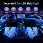 Acrylic Interior Car LED Strip Light, Dreamcolor 22-in-1 RGB Ambient Lighting with APP, 16 Million Colors 175in 600LED Music Sync Lights for Night Driving, Home, Camping & Gift Decor - Image 2
