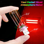 4 PCS USB Touch Dimmable Retro Glass Bottle Car Night Light | Portable design, 4 Red, fits car interior, bedroom, hallway, indoor outdoor decor - Image 3