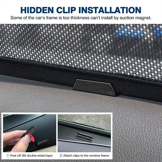 Powerty Window Sun Shade for 2013-2018 Toyota RAV4 Accessories -Upgrade Double Layer Rear Windshield Shade 6 Pack Light Block Car Privacy Cutains Shades for Baby, Camping, Napping, Sleeping - Image 6