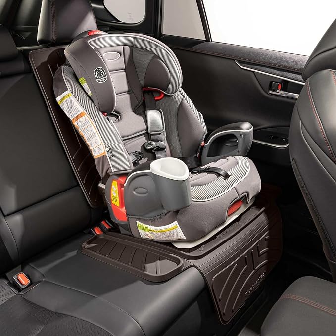 WeatherTech Child Car Seat Protector with Back Cocoa - Image 5