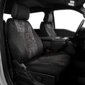 EKR F150 Seat Covers Custom Fit for (4 Door,SuperCrew) Ford F-150 Lariat 2021 2022 2023 2024 2025 2026 & F-150 (Lightning) Lariat 2022-2025 -Faux Leather(Black/Woodland Camo) by EKR