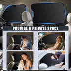 ZATOOTO Car Window Shades for Toyota 4Runner 2017-2024,100% Block Light | 4 Pcs Magnetic Car Window Covers,Privacy Curtains,Side Window Sun Shade for Baby Breastfeeding, Sleeping, Camping - Image 4