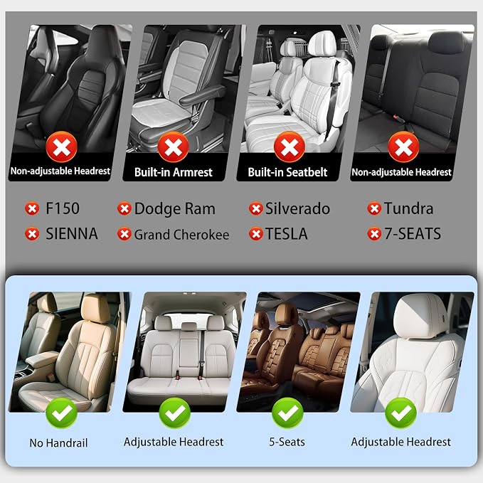 Universal Fit Premium Beige Leather 5-Seats Car Seat Covers | Waterproof full-set seat protector for Cars,SUVs,Trucks,airbag-safe,wipe-clean,10-min install,all-season car seat cushion. - Image 2