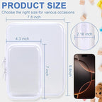 YOPCDJ Clear Hard Shell Zipper Case Clear Zipper Pouches, Travel Toiletry Bag & Waterproof Makeup Organizer, Diaper bag, Plastic Pouch for Office Home Storage, White 3 Pack, LSS - Image 2